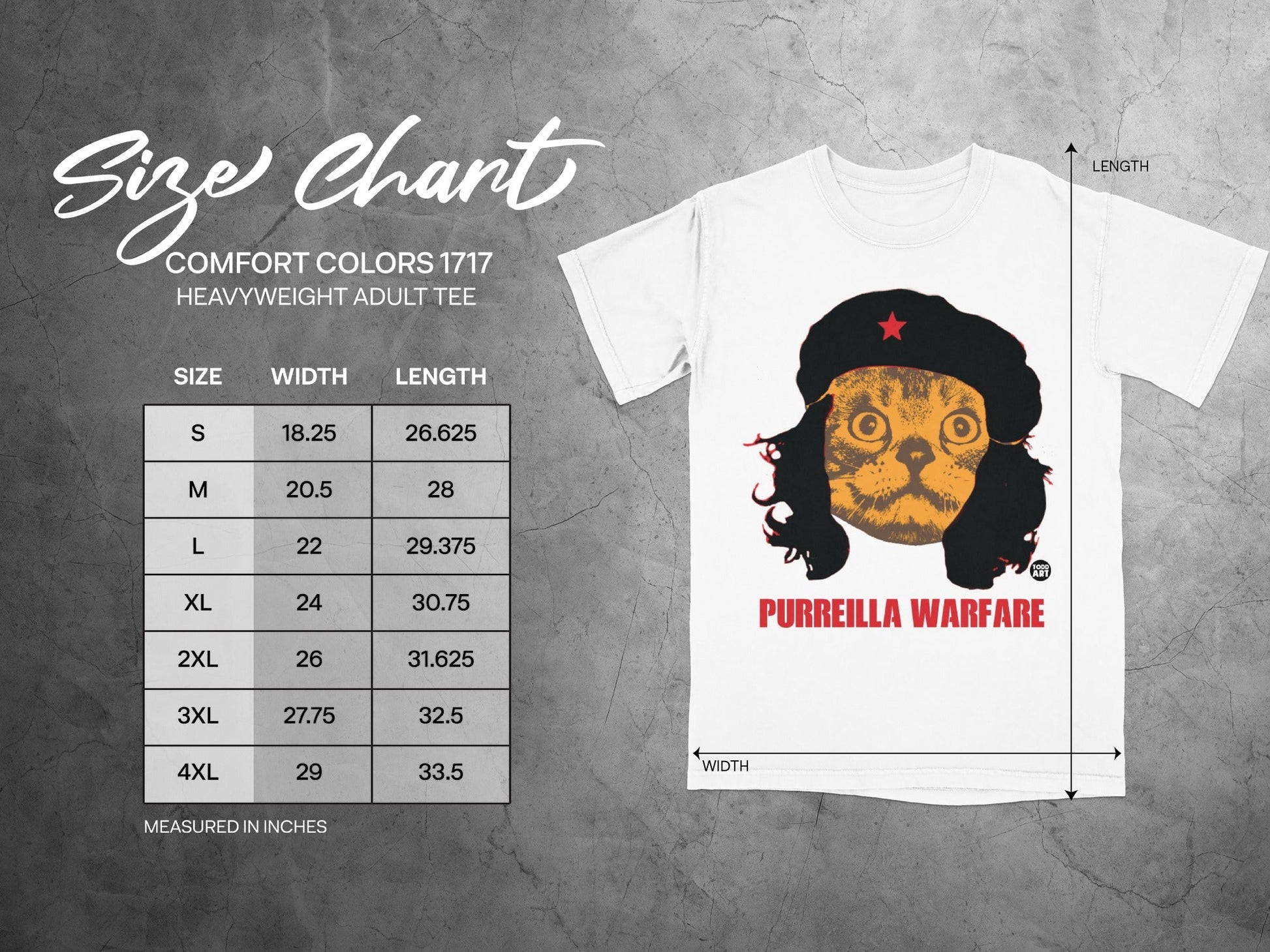 Purreilla Warfare Comfort Colors 1717 Heavyweight Adult Tee
