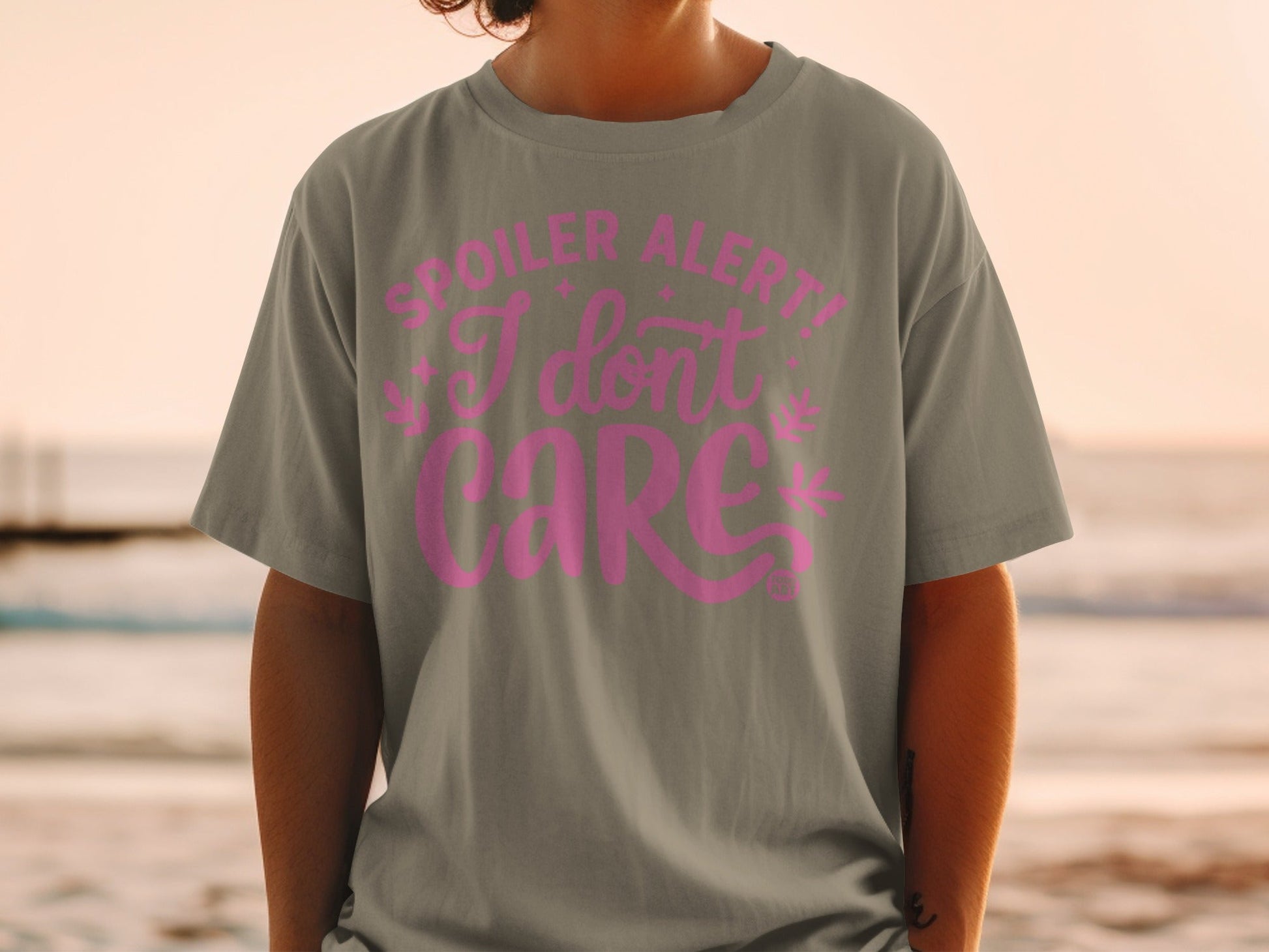 Spoiler Alert I Don't Care Graphic Unisex T-shirt