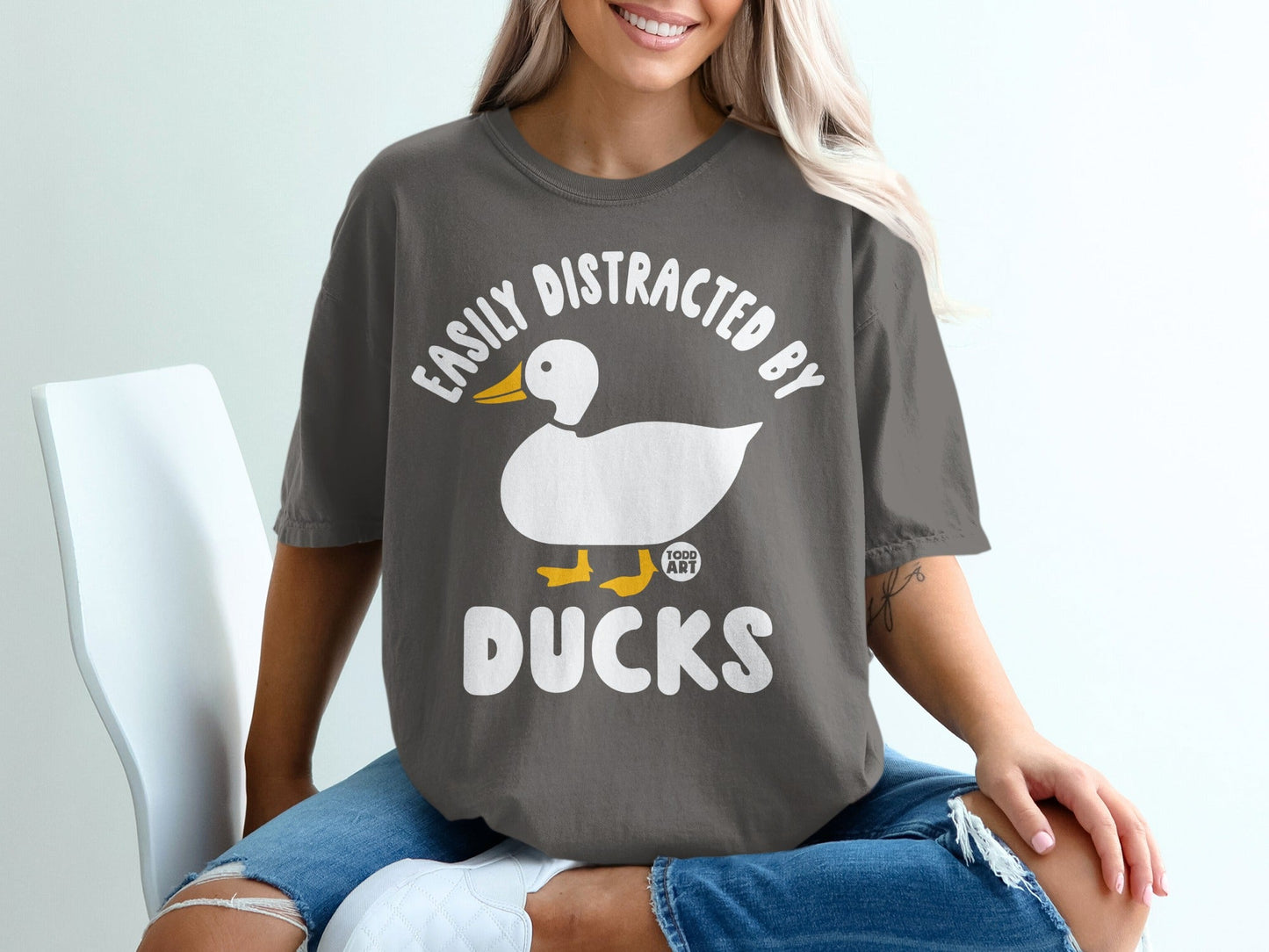 Easily Distracted By Ducks Graphic Shirt