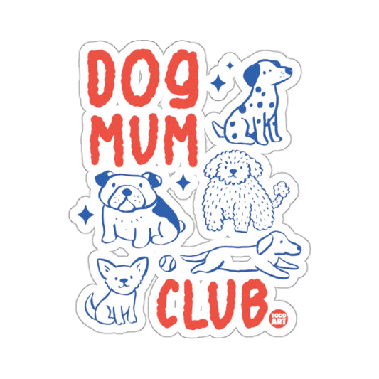 Dog Mum Club Cute Puppy Dog Breeds Illustration 