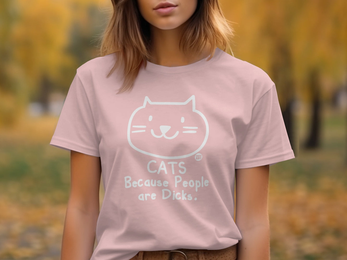 Cats Because People Are Dicks T-shirt product type