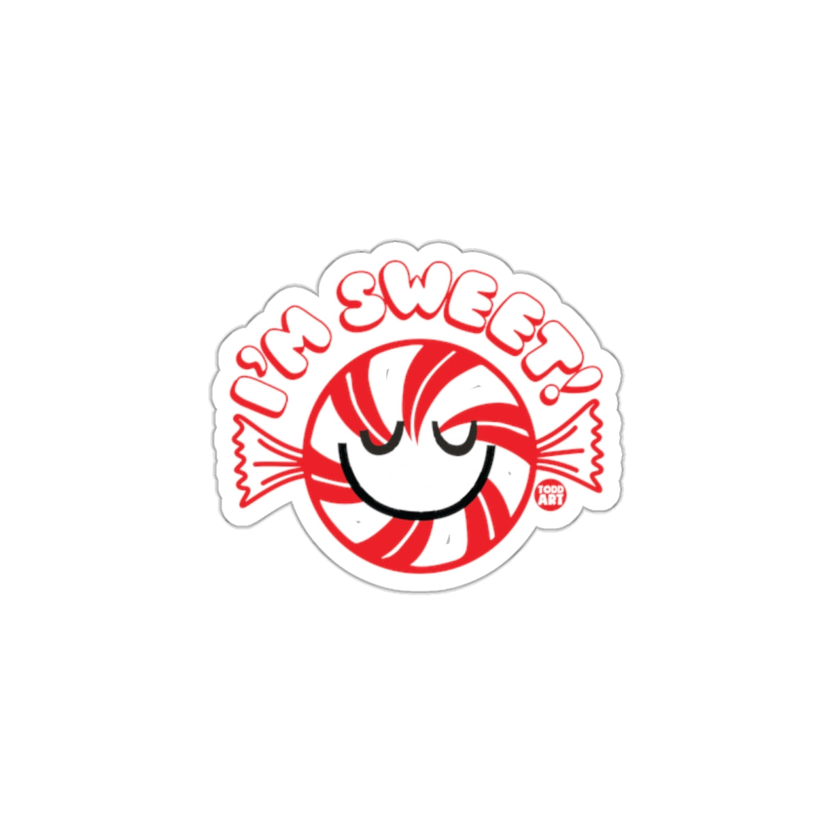 I'm Sweet Peppermint Candy Fun Sticker product