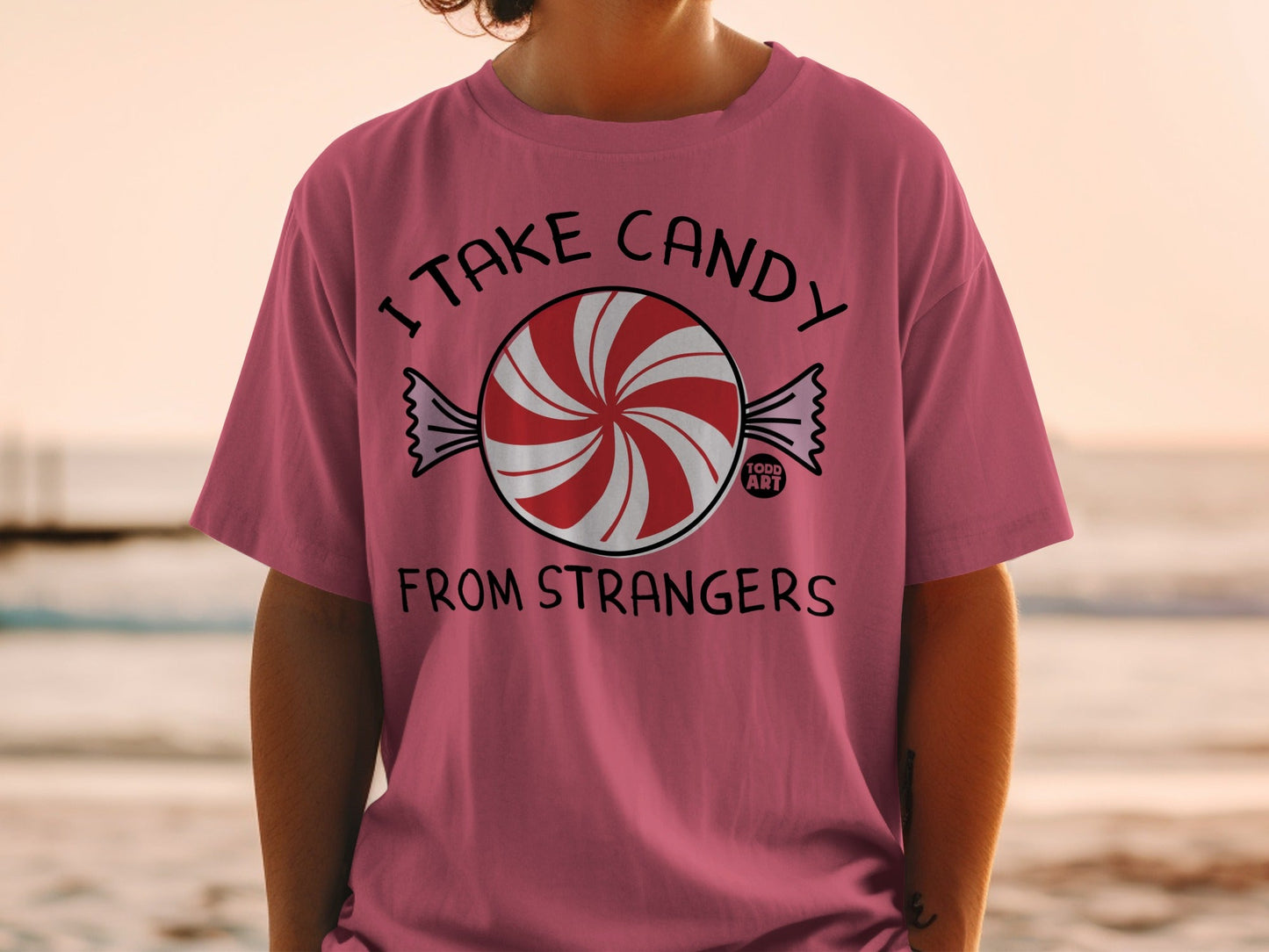 I Take Candy From Strangers Graphic Tee Shirt