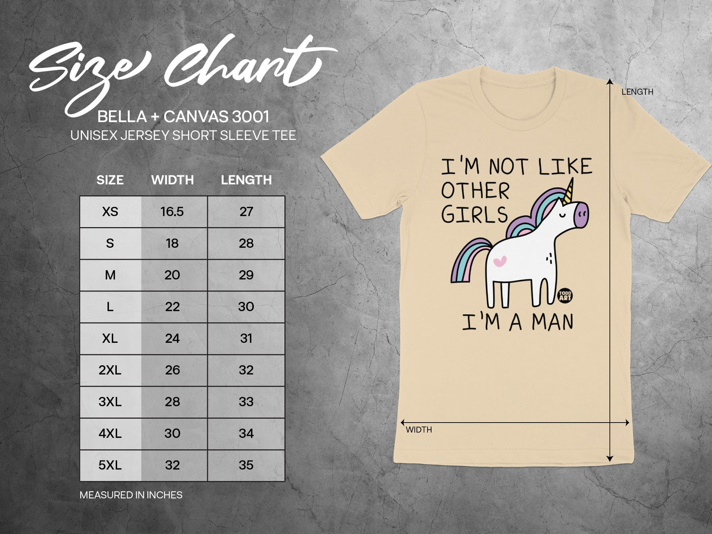 I'm Not Like Other Girls I'm A Man Unisex Jersey Tee