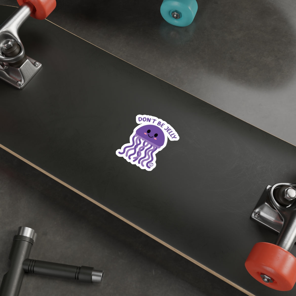 Cute Don't Be Jelly Jellyfish Decal for Skateboards Stickers