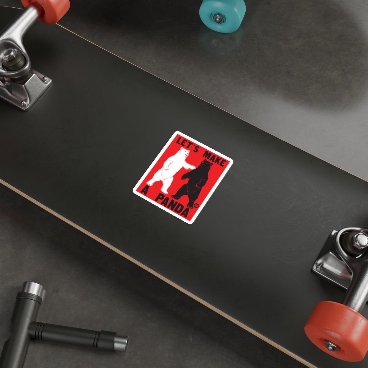 Let's Make A Panda Sticker for Skateboards and Laptops