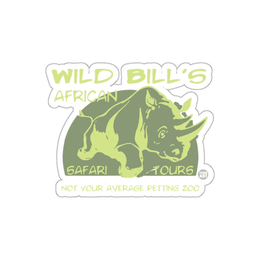 Wild Bill's African Safari Tours Rhino Graphic Stickers