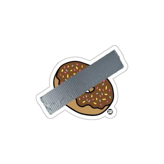 Donut with Duct Tape Over Print Design Sticker