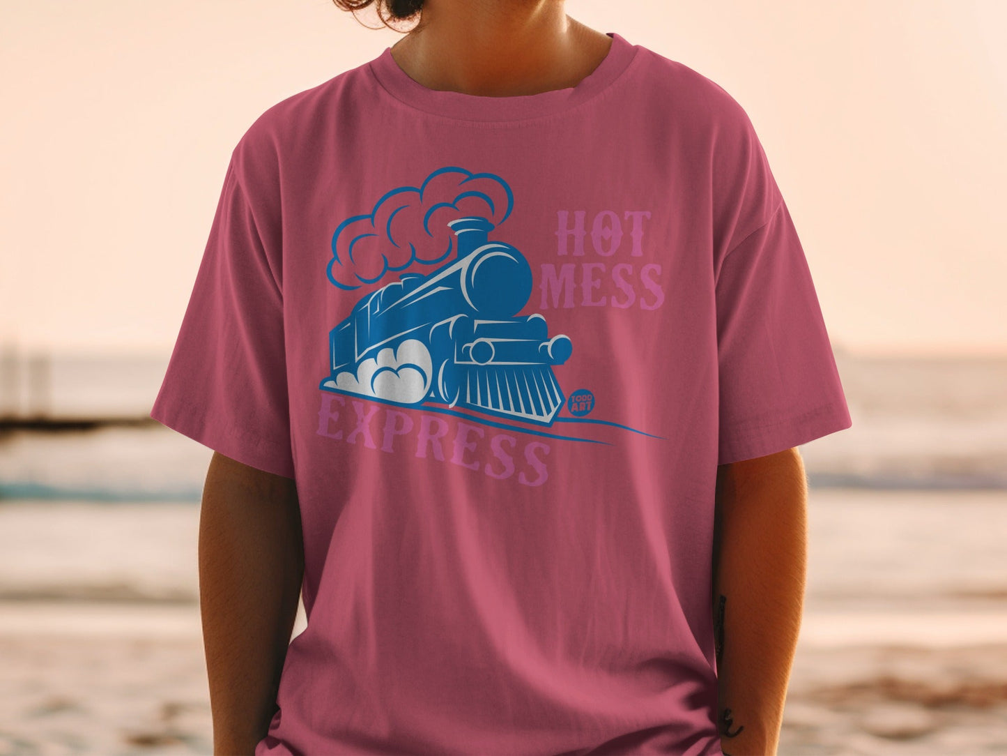 Hot Mess Express Graphic Train Design T-shirt