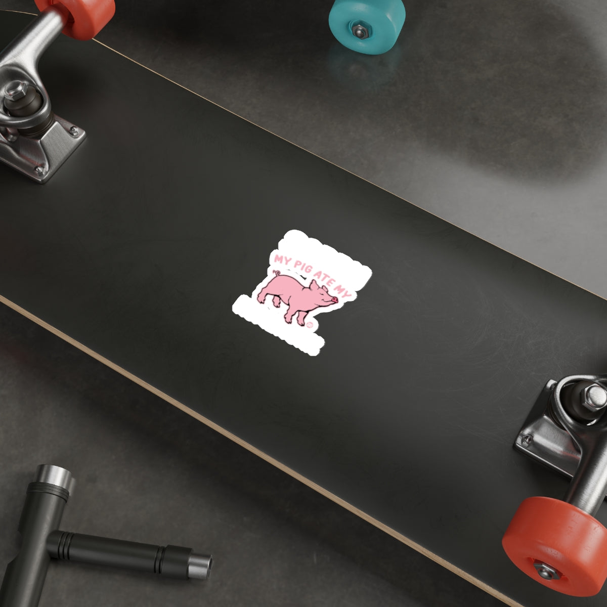 Sorry My Pig Ate My Homework Funny Student Excuse Stickers