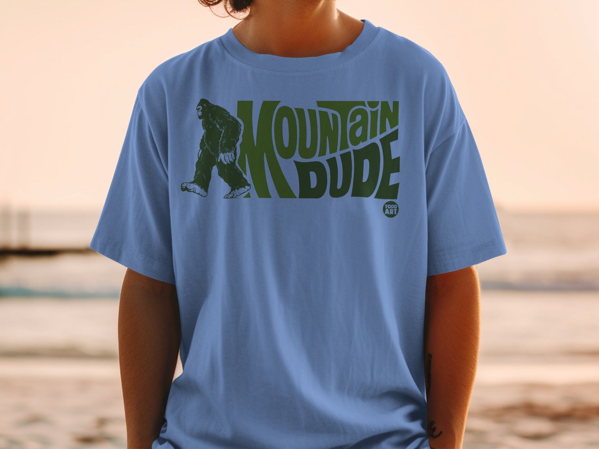 Vintage-Style Mountain Dude Graphic T-Shirt Product
