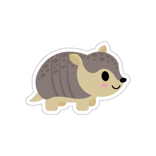 Cute Armadillo Cartoon Illustration Sticker