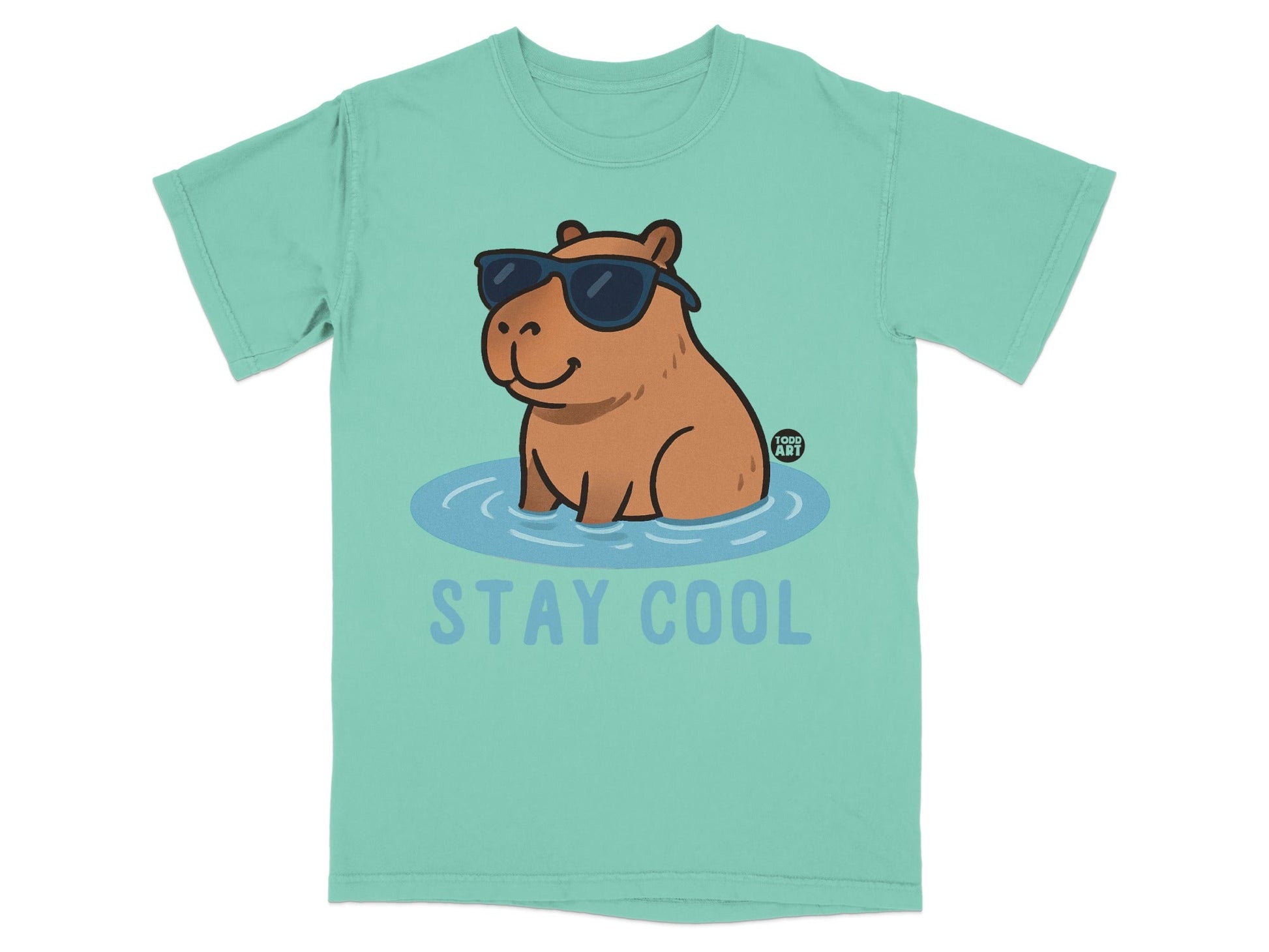 Hippo with Sunglasses Stay Cool Graphic T-Shirt
