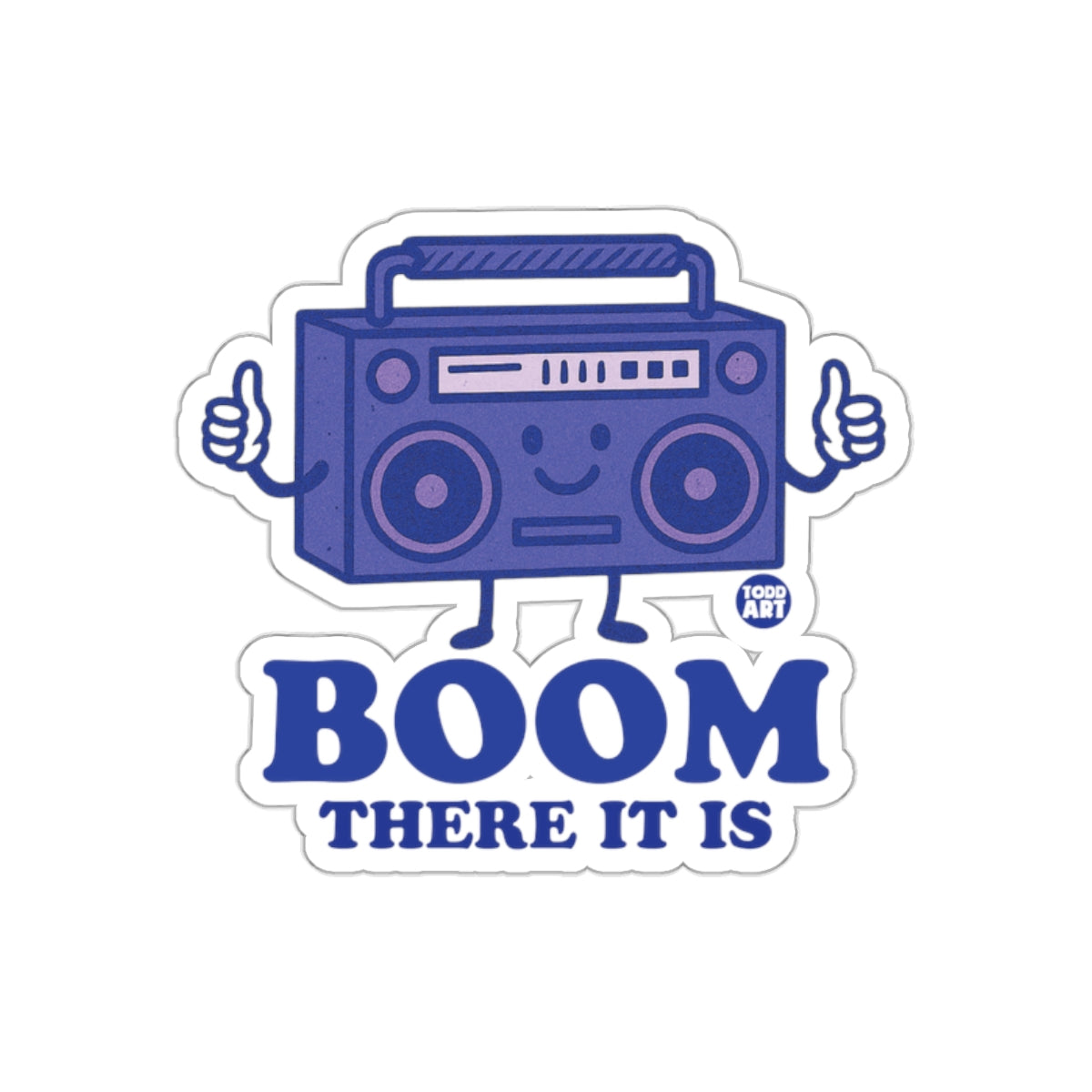 Todd Art Boom There It Is Radio Cassette sticker
