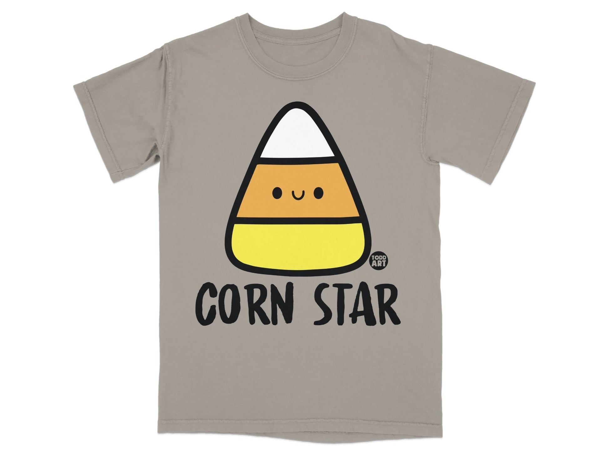 Corn Star Candy Corn Cartoon Graphic Tee Shirt
