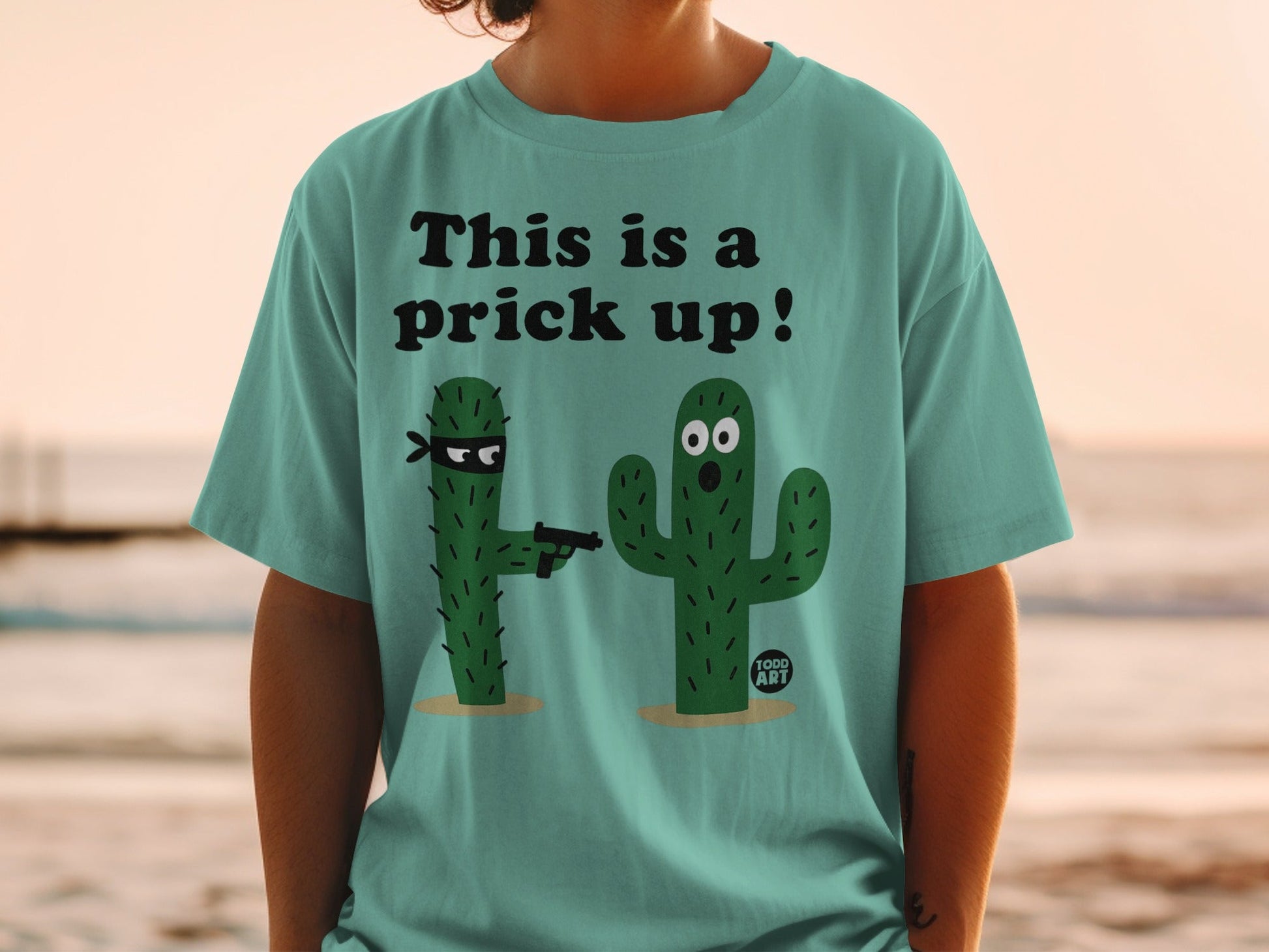 This Is A Prick Up Funny Cactus Graphic T-shirt