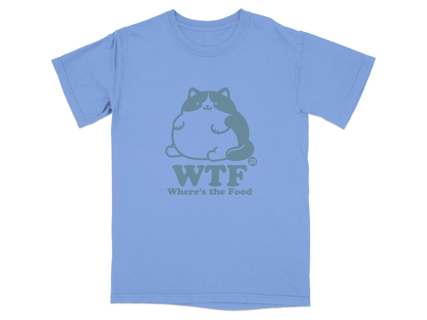 WTF Where's the Food Funny Graphic T-Shirt