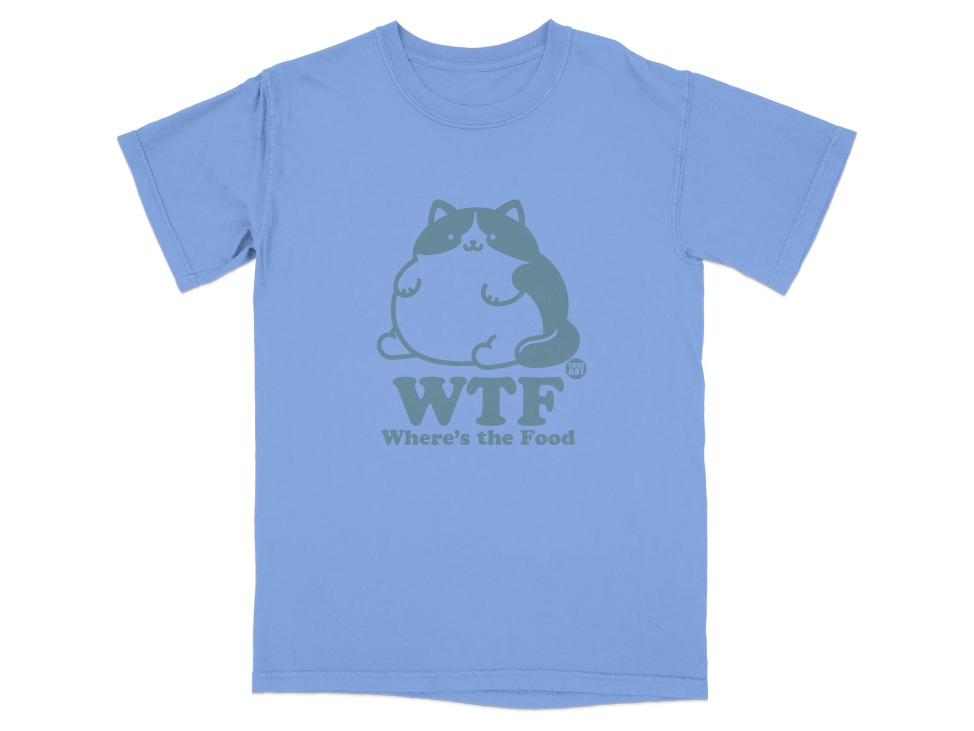 WTF Where's the Food Funny Graphic T-Shirt
