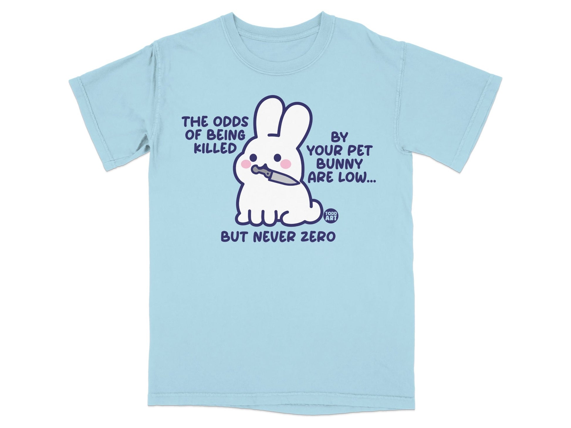 Funny Pet Bunny Killer Odds T-shirt with Cute Design
