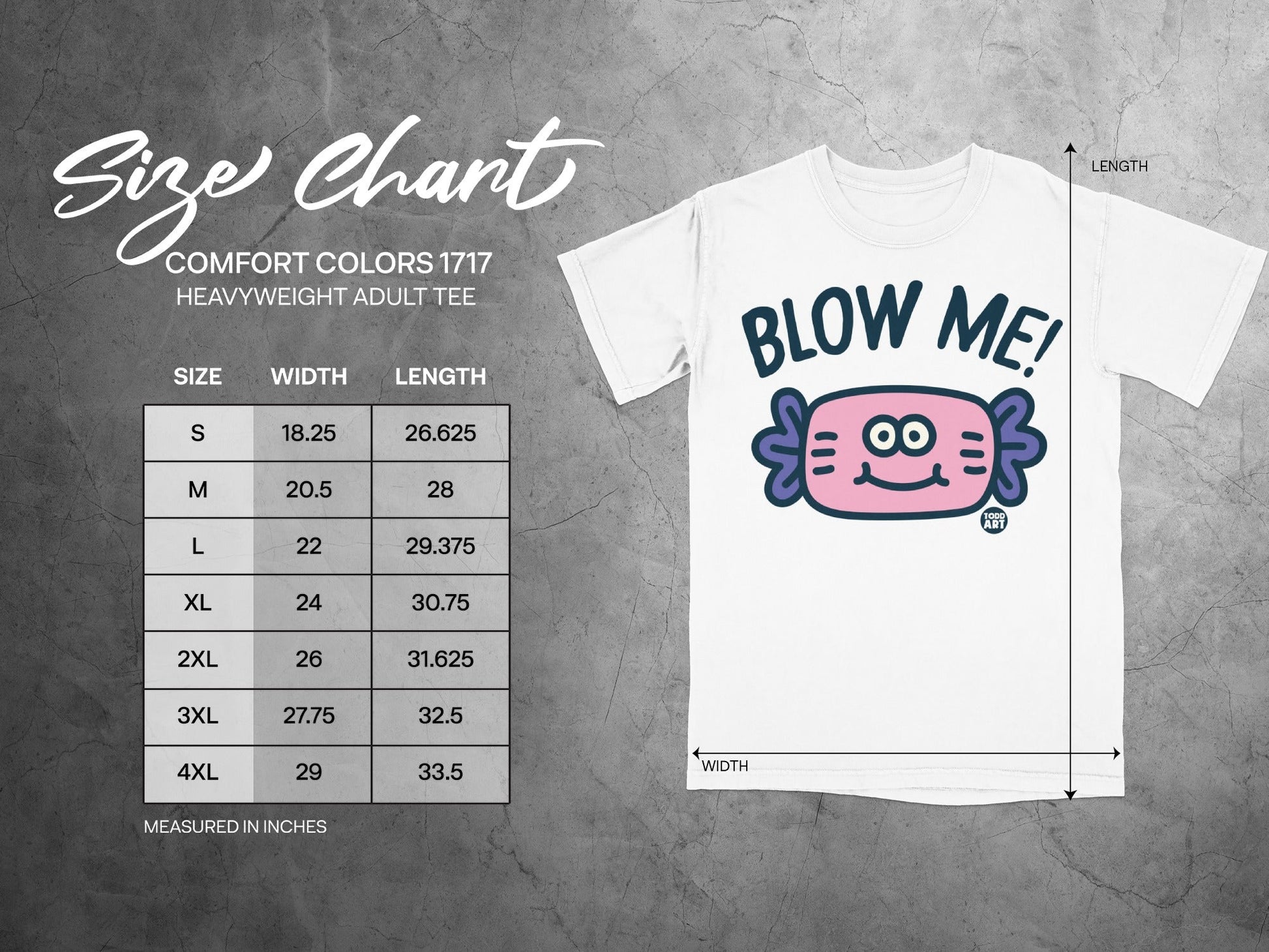 Blow Me Cartoon Graphic Comfort Colors Adult Tee Product