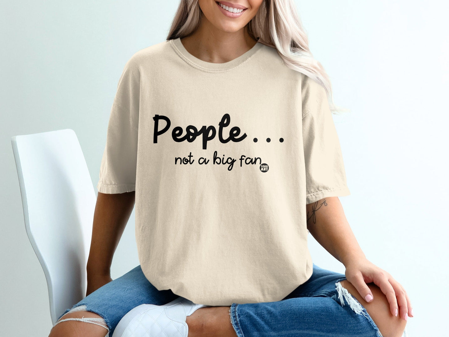 People... Not A Big Fan Statement Shirt