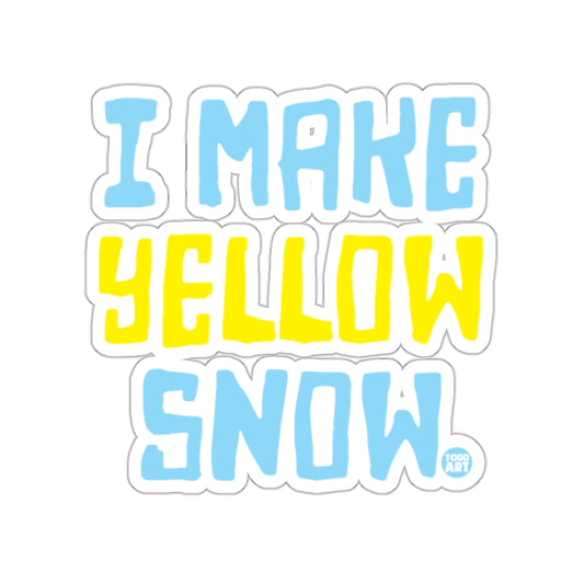 I MAKE YELLOW SNOW TODD ART Humorous Novelty product type