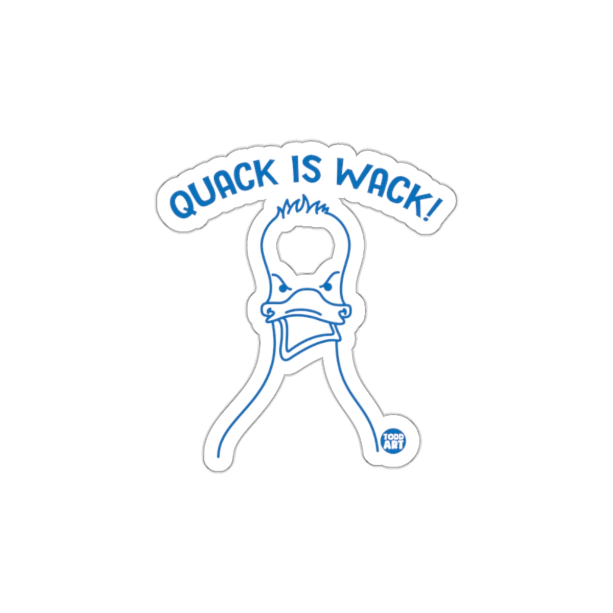 Quack Is Wack Unique Design Sticker for Collectors