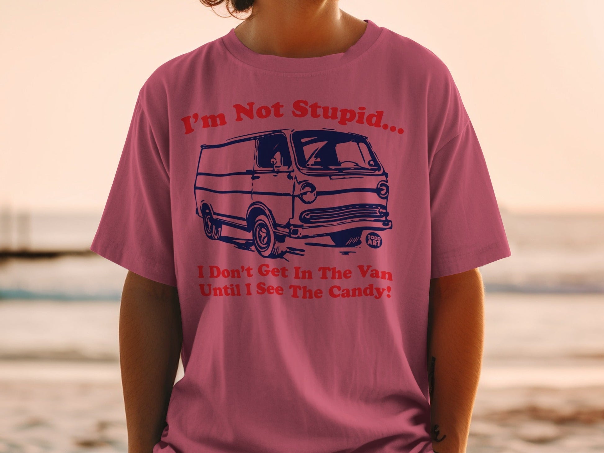 I'm Not Stupid Don't Get In The Van Until I See The Candy Shirt