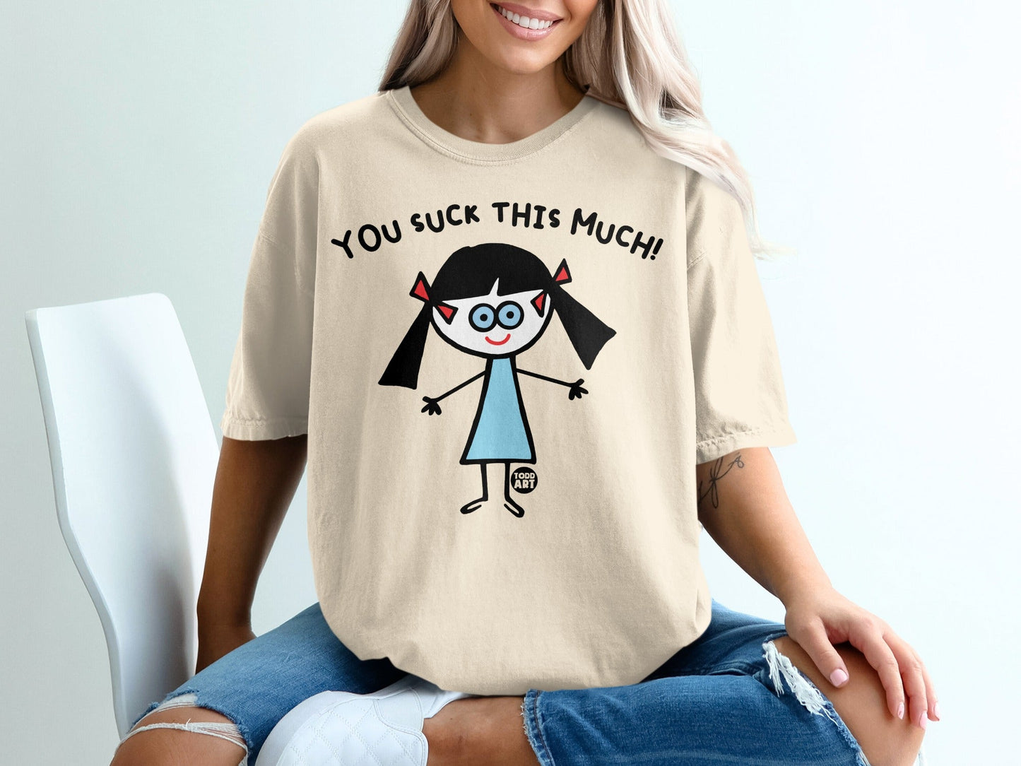 You Suck This Much Graphic Novelty Art T-Shirt