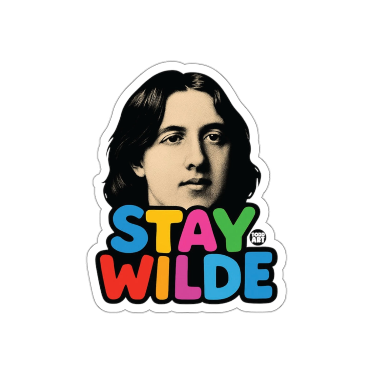 Stay Wilde Colorful Design Sticker
