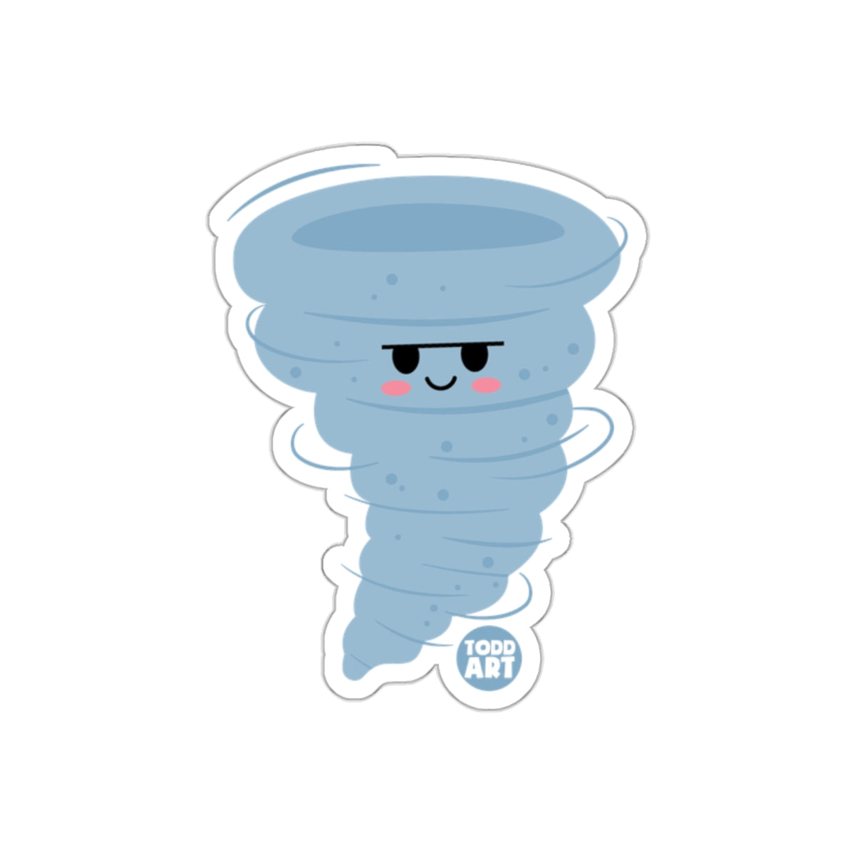 Cute Whirlwind Cartoon Character Sticker Product