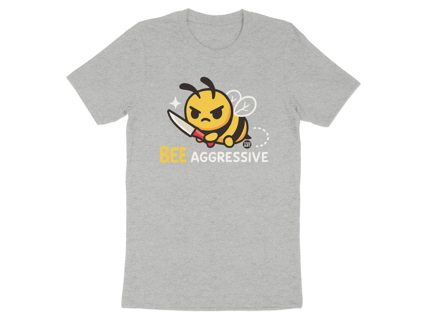 Bee Aggressive Cute and Funny Graphic T-Shirt