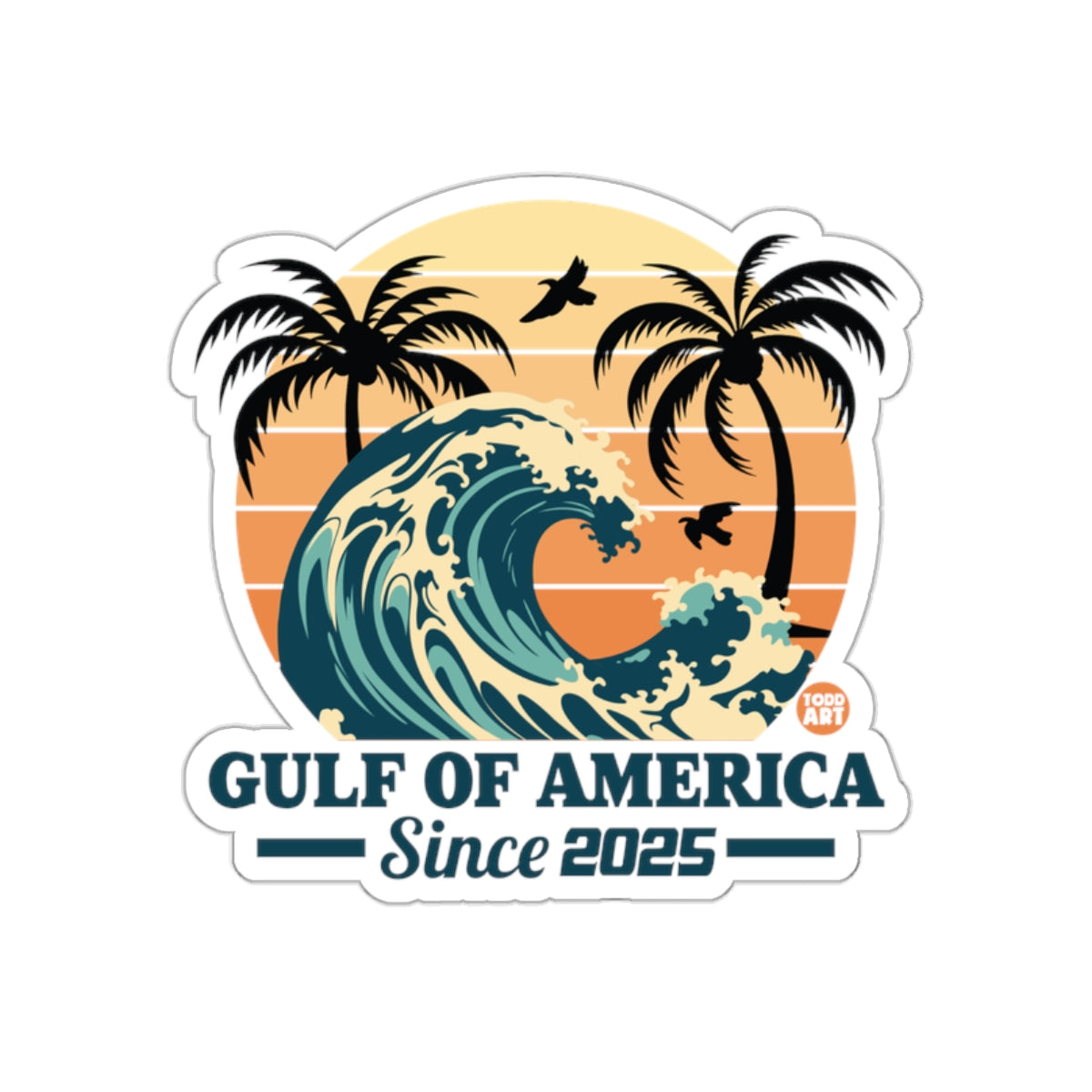 Gulf of America Since 2025 Wave Sticker