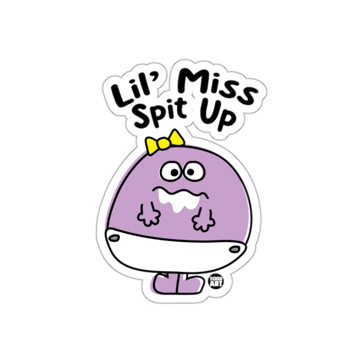 Lil' Miss Spit Up Baby Character Sticker