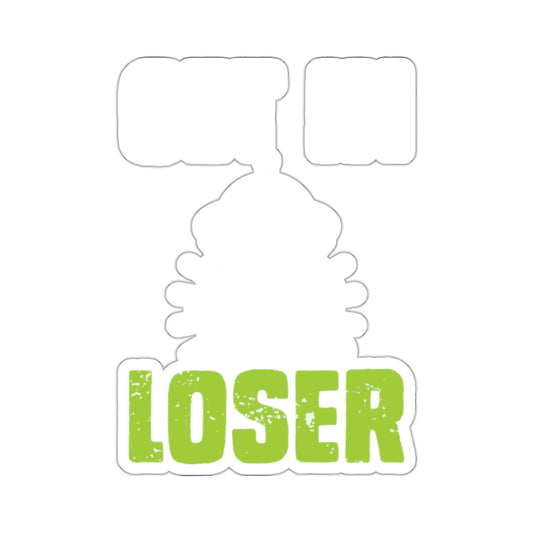 Get In Loser Green Text Humorous Sticker