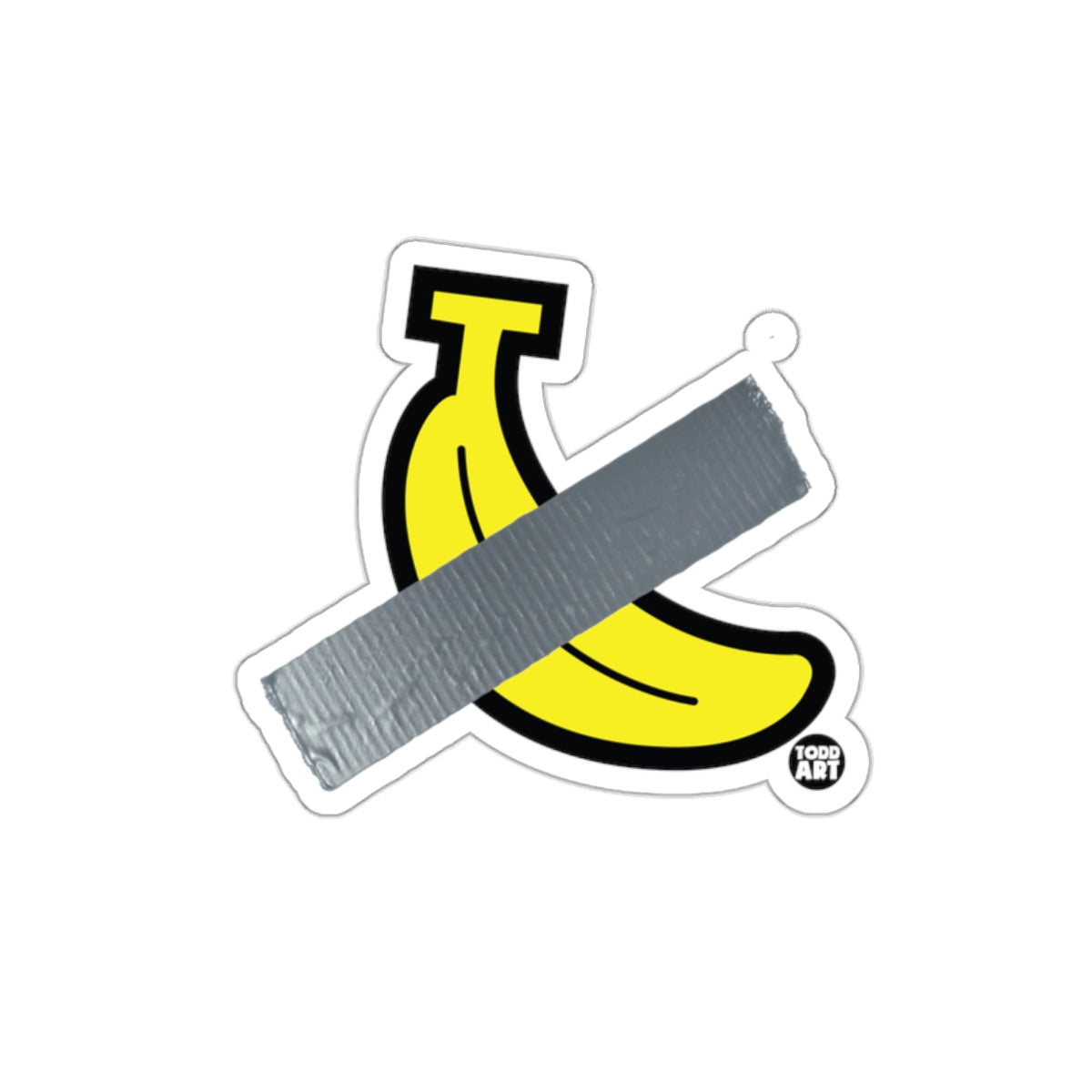 Banana and Duct Tape Art Sticker by Todd Art