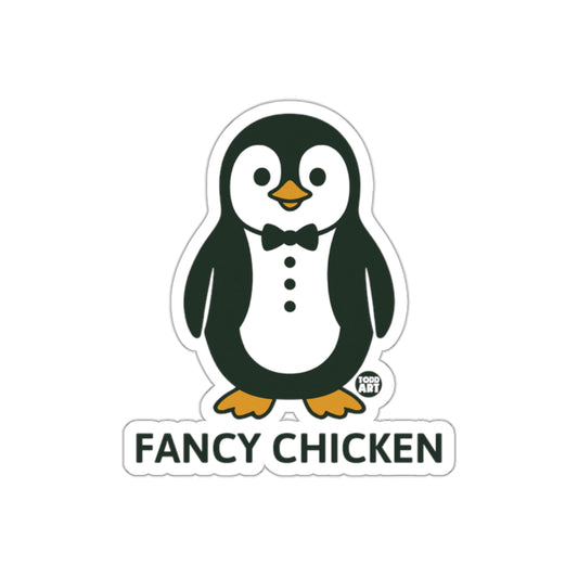 Cute Fancy Chicken Penguin with a Bow Tie Stickers