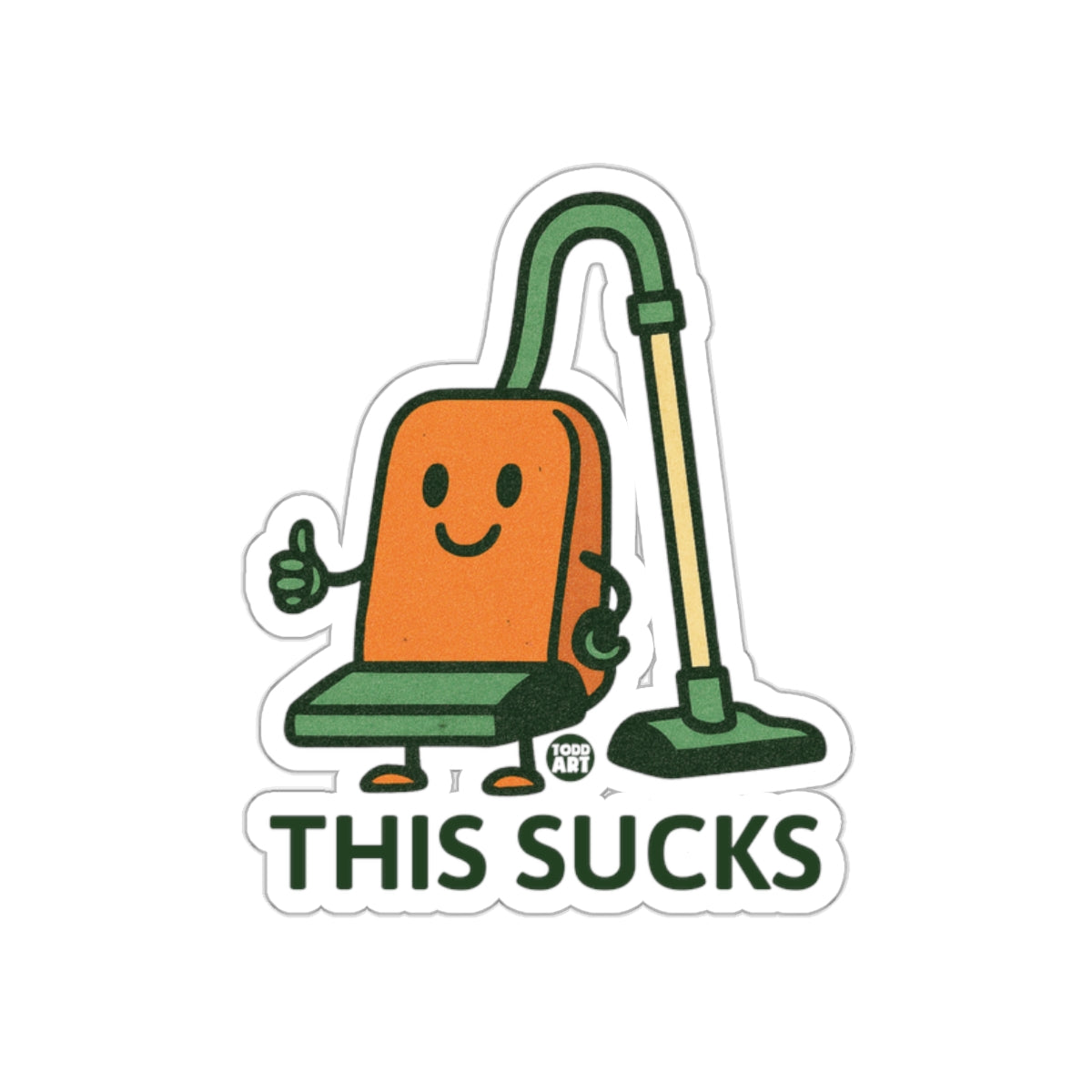 This Sucks Cute Cartoon Vacuum Sticker