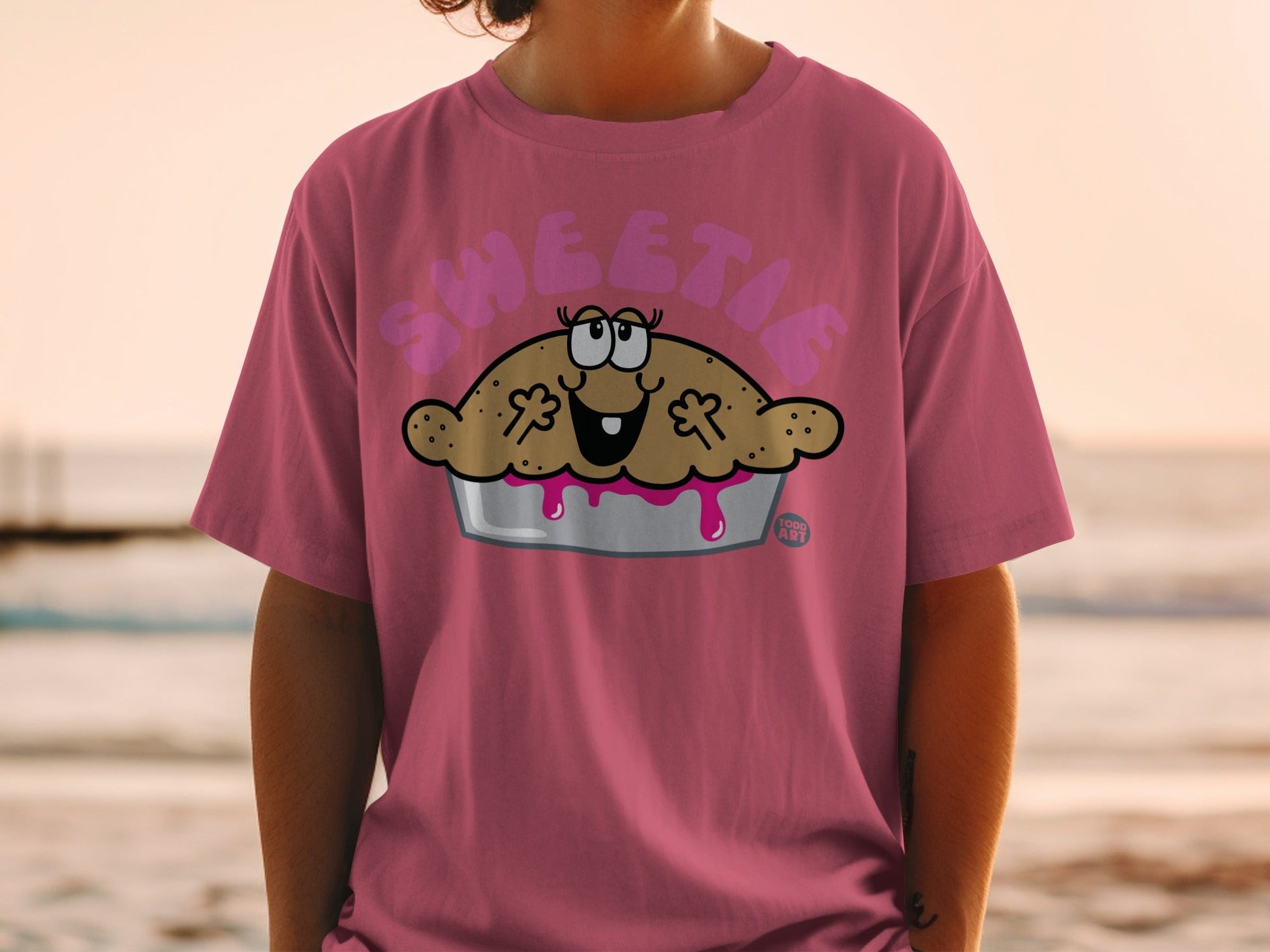 Sweetie Pie Graphic Fun Casual Everyday Tee