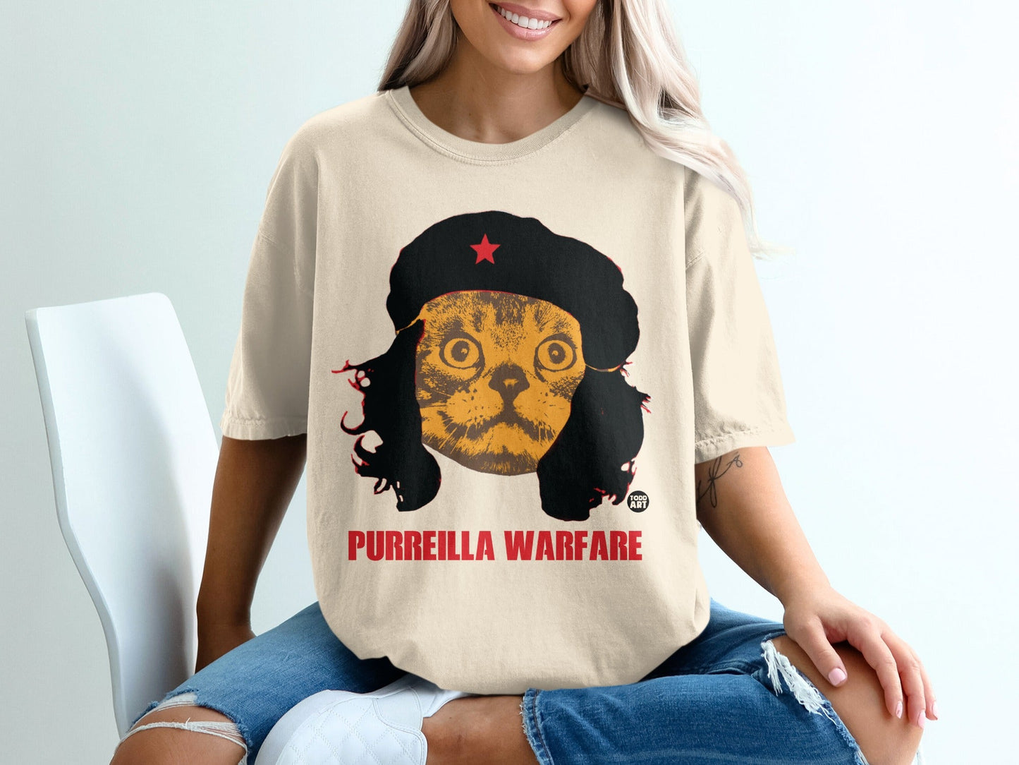 Purreilla Warfare Cat Graphic Women's T-Shirt