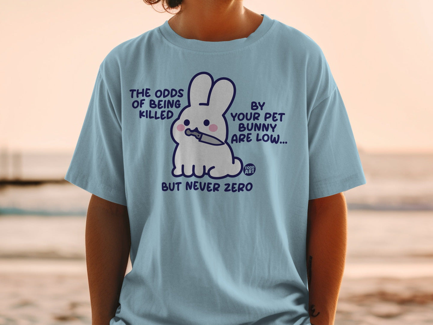 Funny Pet Bunny Low Odds Never Zero T-Shirt Product
