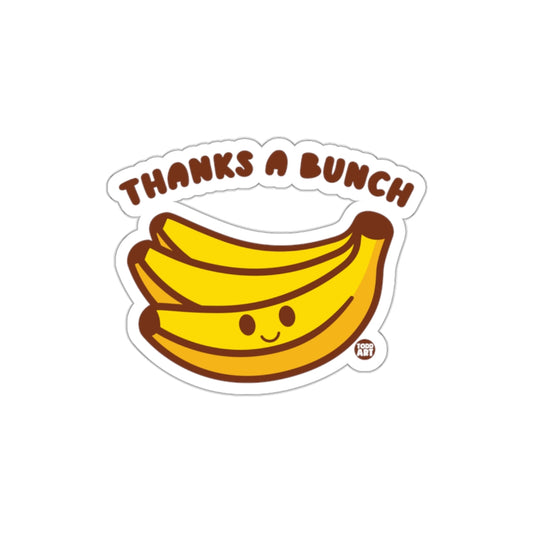 Thanks a Bunch Happy Banana Design Sticker Product