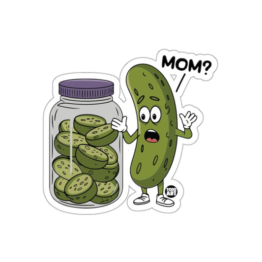 Pickle Worried About Family Inside A Jar Asking Mom Stickers
