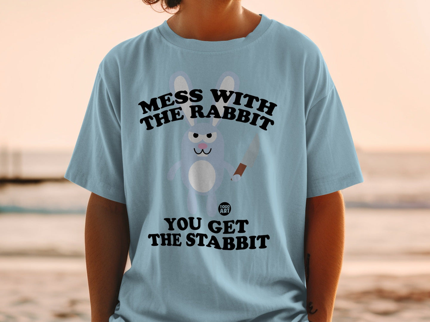 Mess With The Rabbit You Get The Stabbit Graphic Shirt