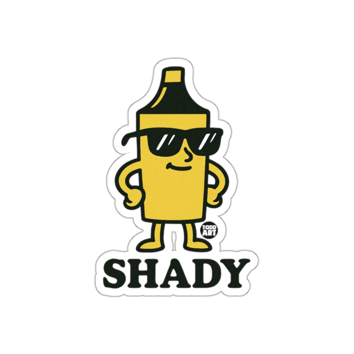 Cool Shady Character Sticker for Fun Customization