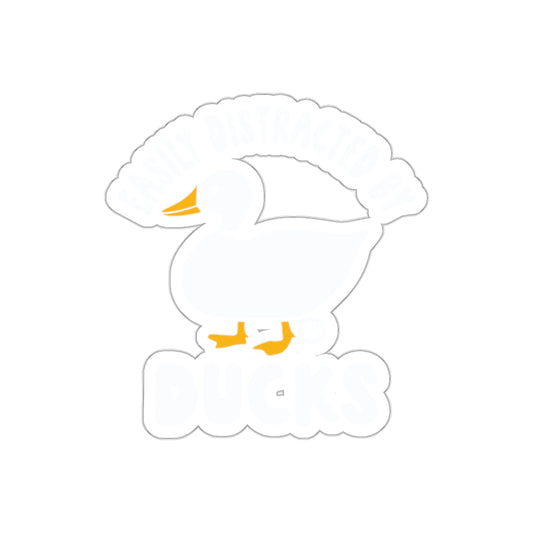 Easily Distracted by Ducks Sticker Product