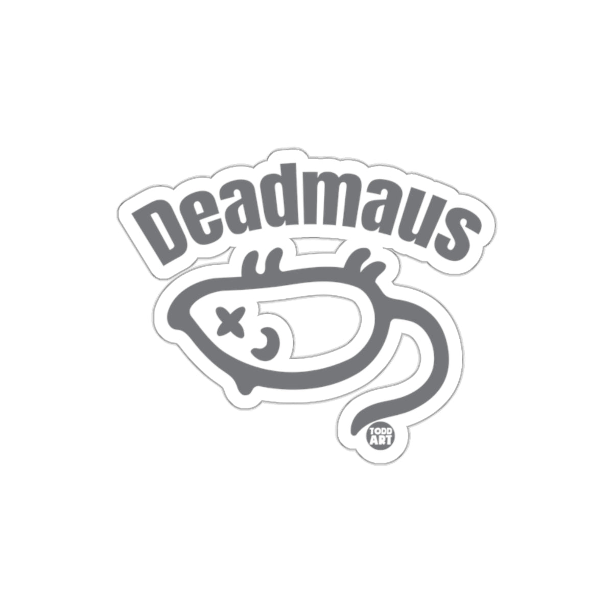 Deadmaus Cartoon Style Gray Art Sticker Product