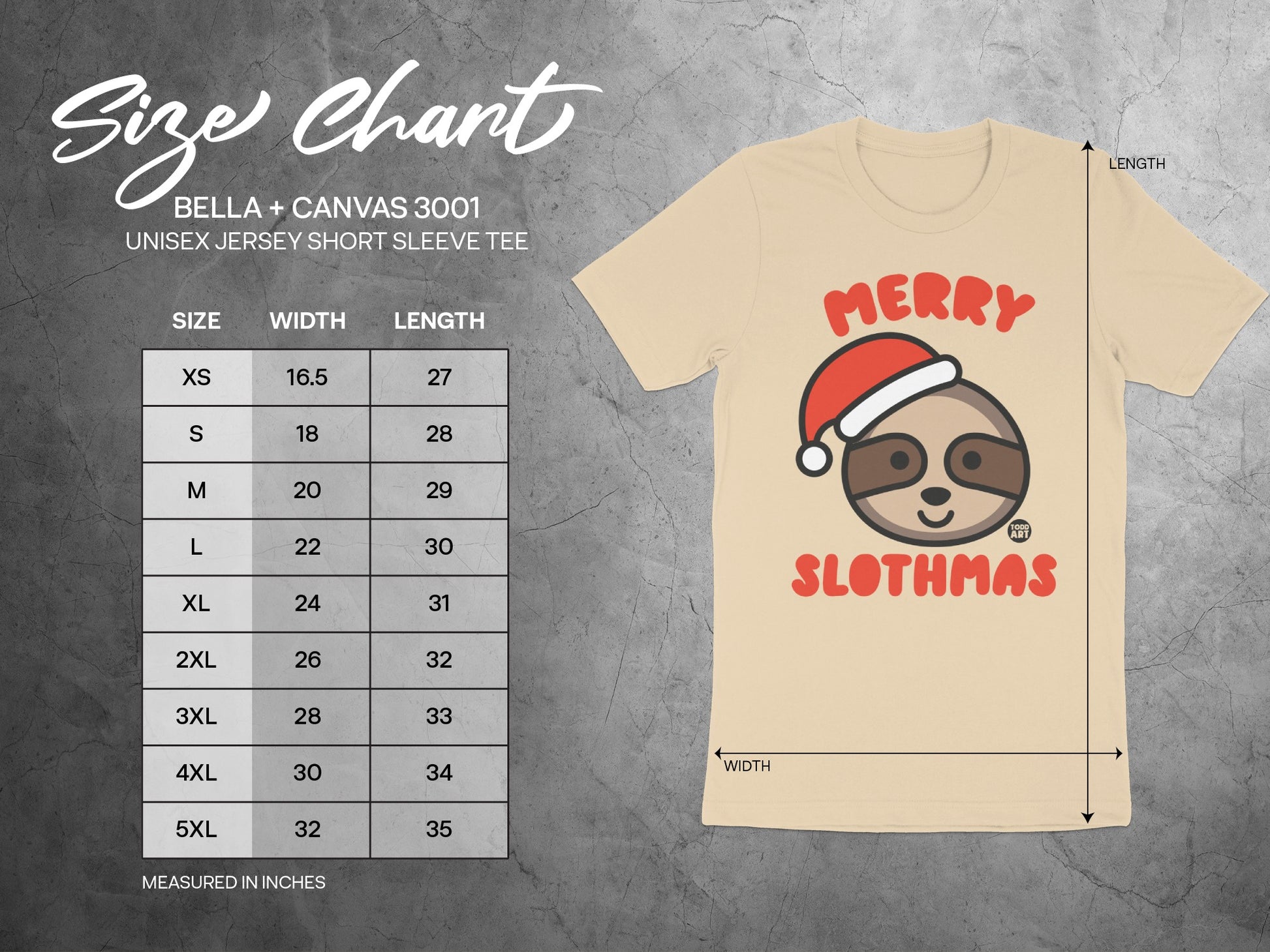 Merry Slothmas Santa Hat Graphic Tee Shirt