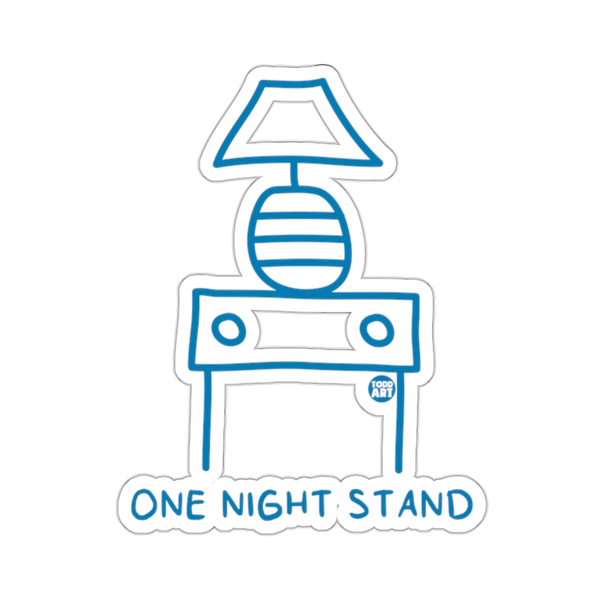 Humorous Nightstand Lamp ONE NIGHT STAND Todd Art 