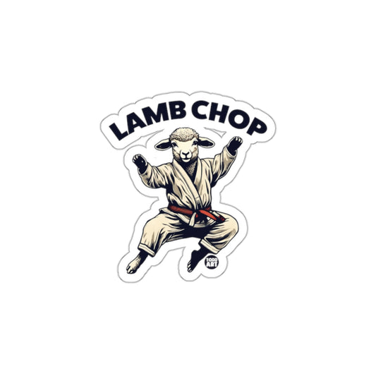 LAMB CHOP Karate Lamb Funny Martial Arts Sticker